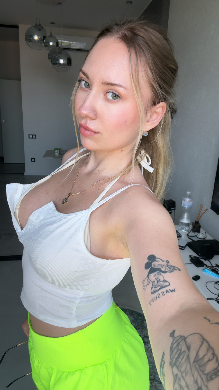 KateV in her underwear in Palembang