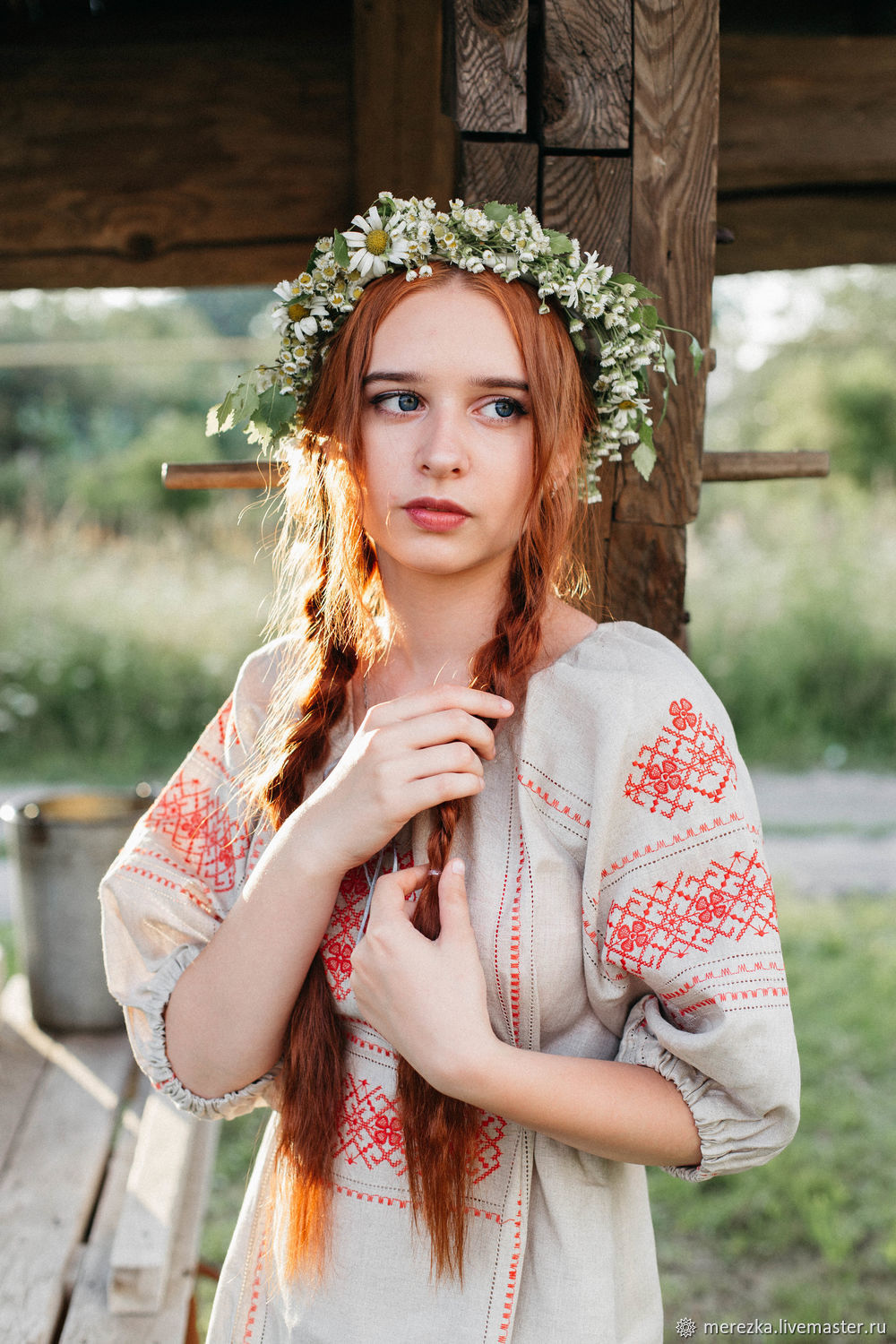 A playful frame from Girls in Slavic costumes — online in Palembang